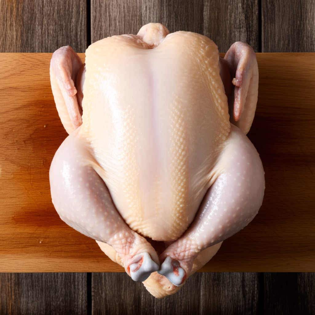 깨끗이 손질된 통닭