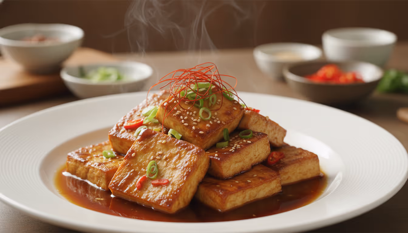 간장 양념에 조린 두부조림