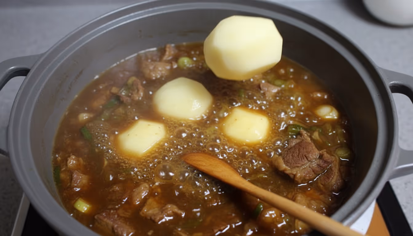 감자를 넣은 갈비찜