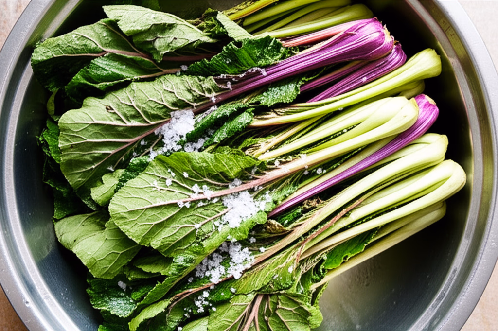 소금에 절이는 갓