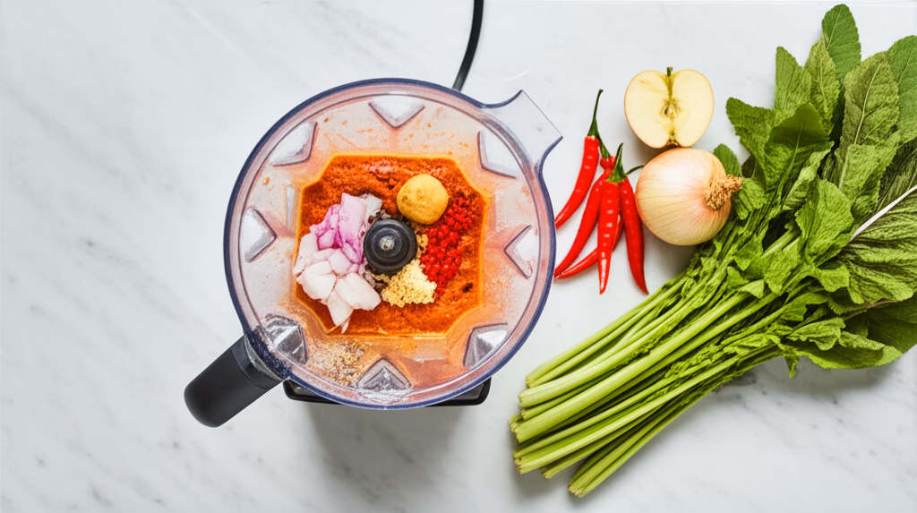 양념 재료 갈기