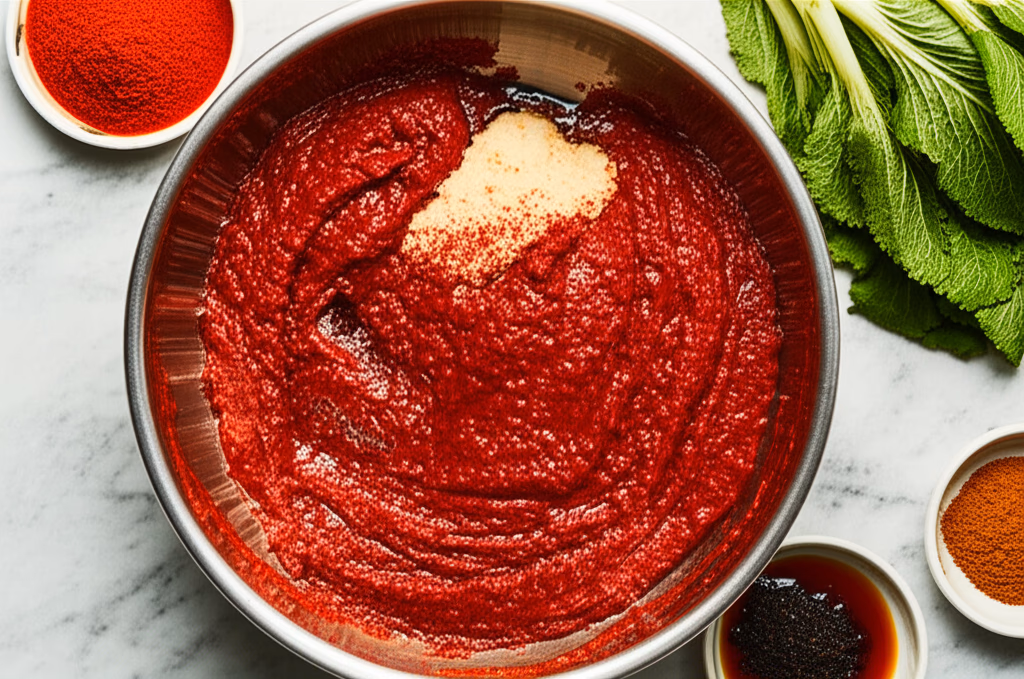 김치 양념 만들기