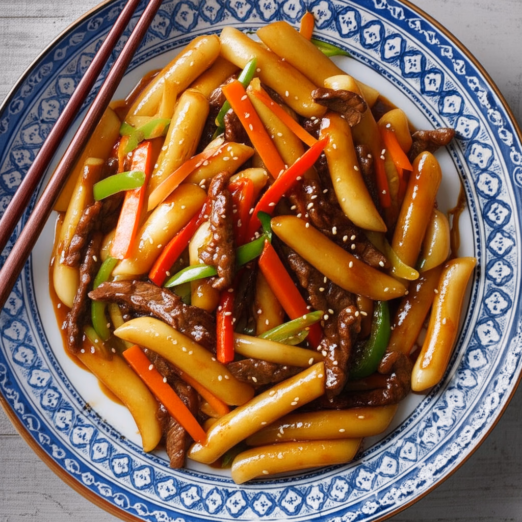 완성된 궁중떡볶이