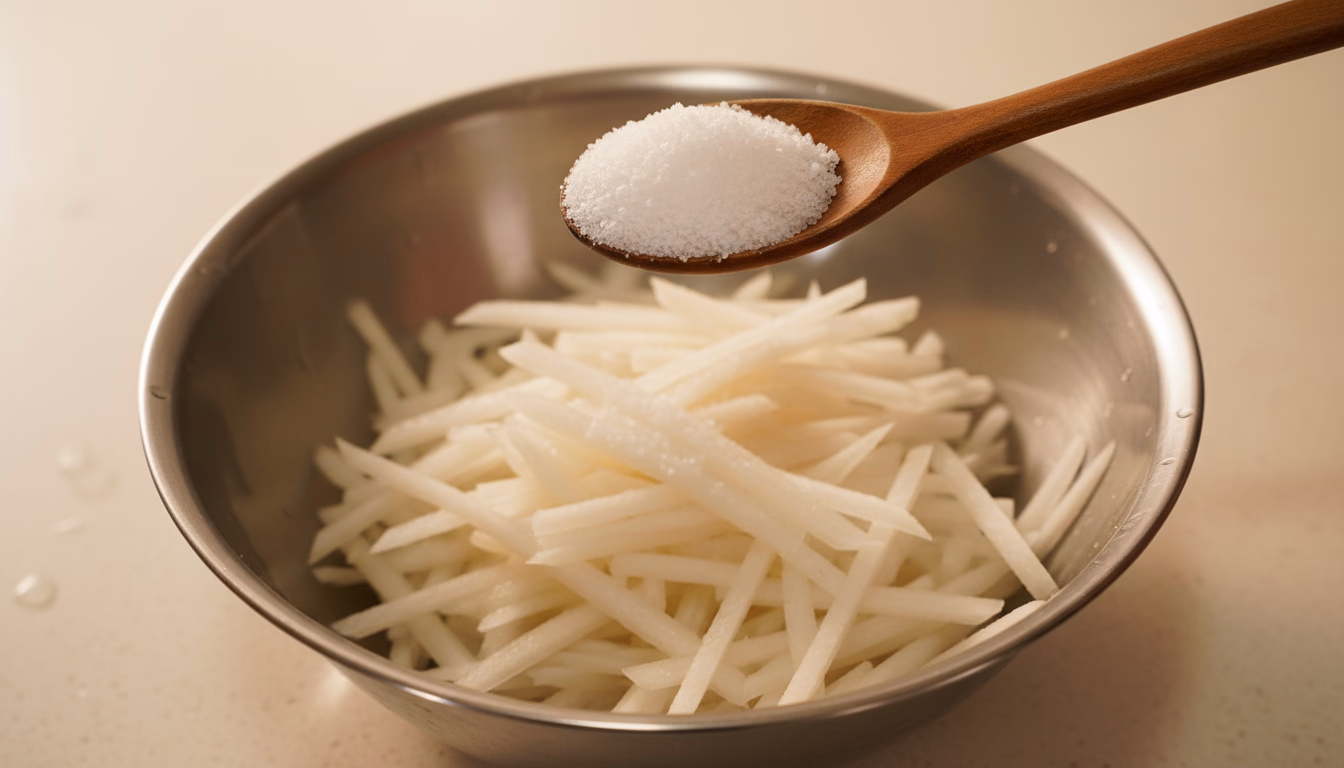 소금 뿌린 무채