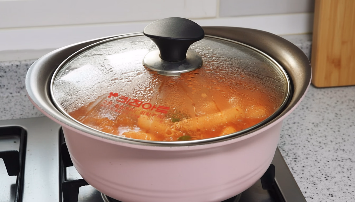 뚜껑 덮고 끓이는 갈비찜