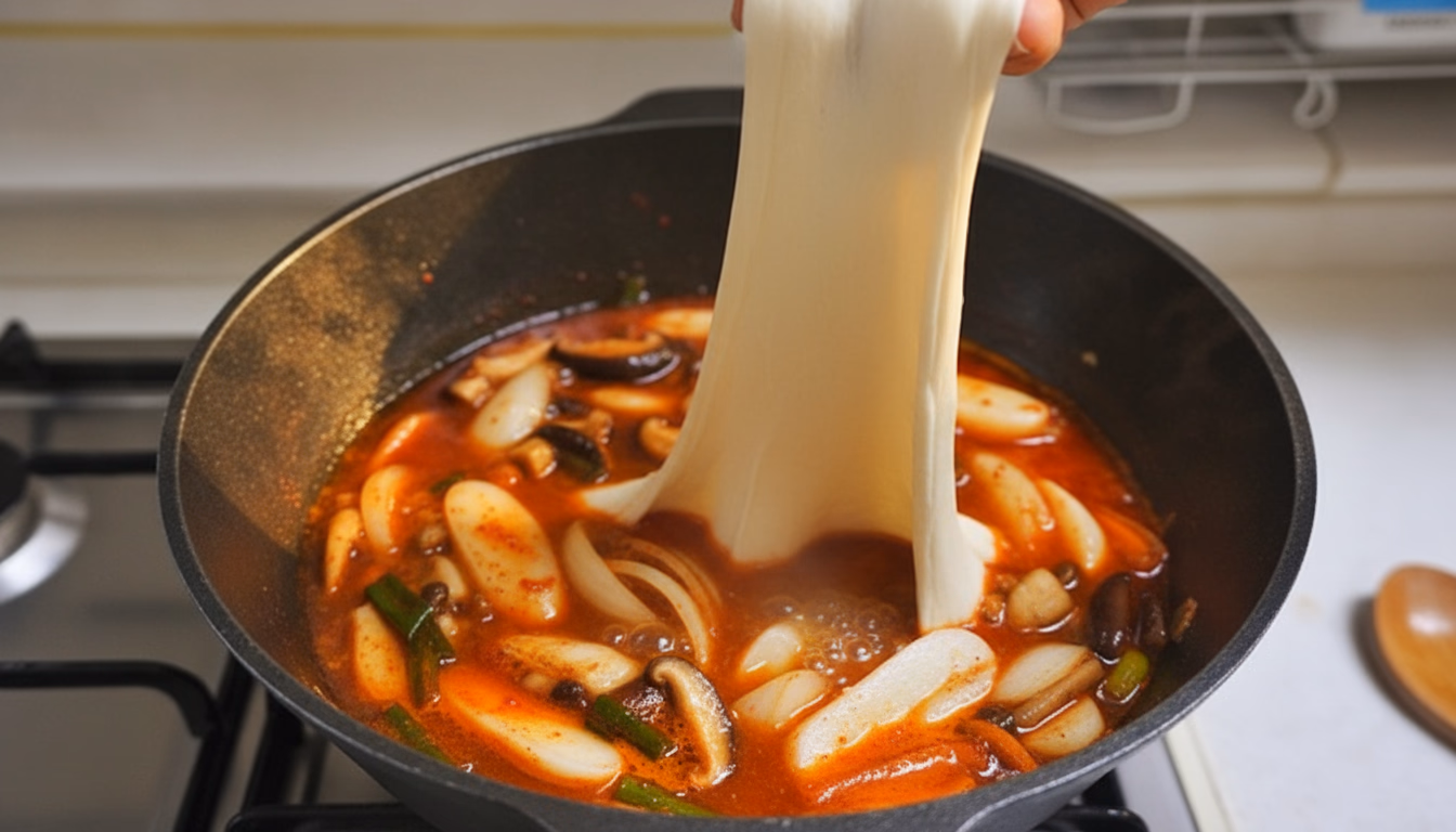 손으로 얇게 뜯어 국물에 넣는 수제비