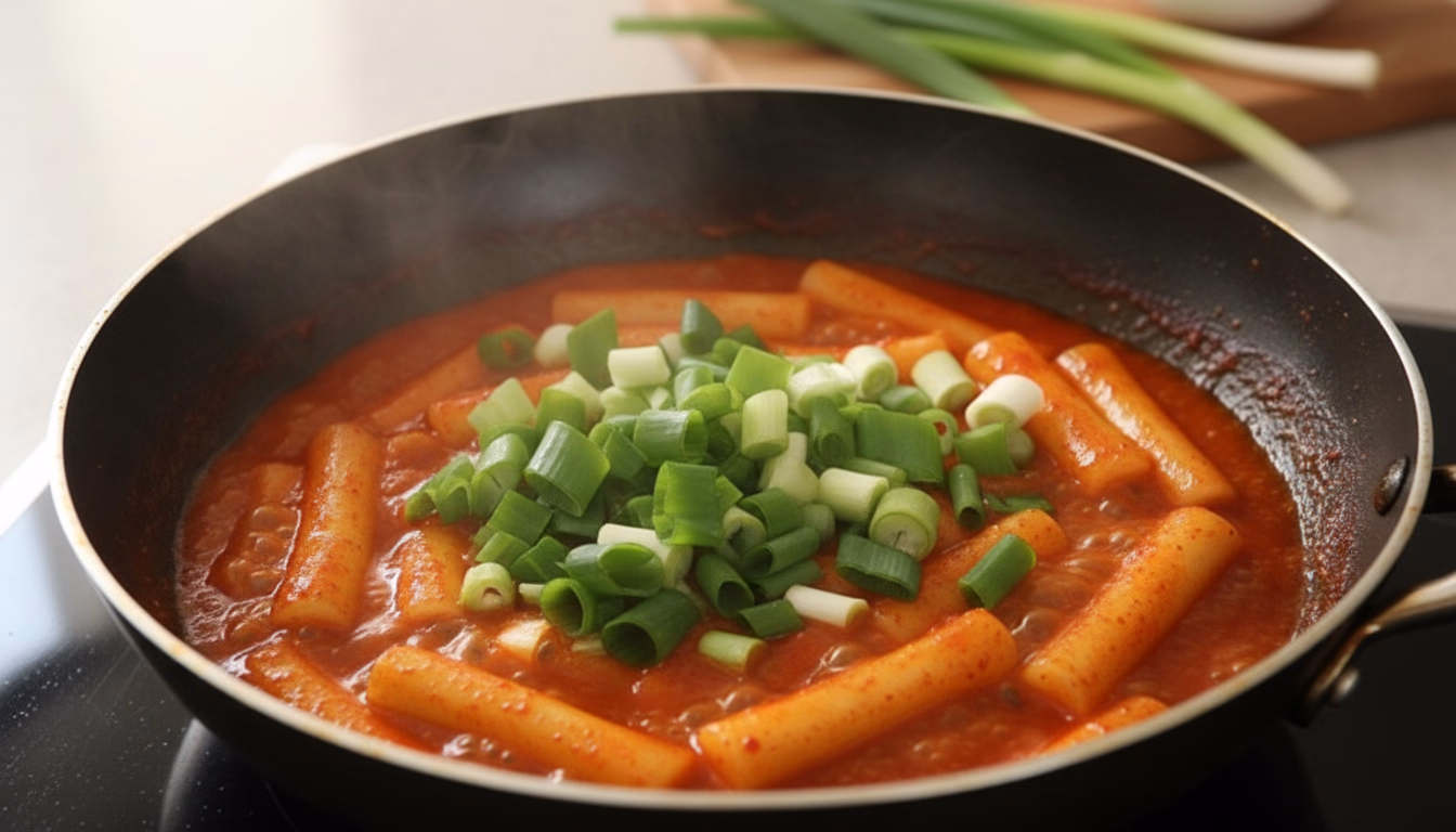 완성된 떡볶이